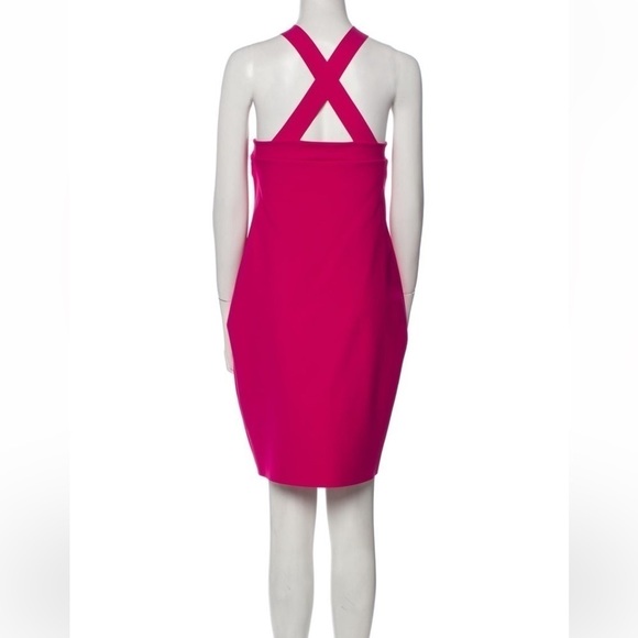 Chiara Boni Guendaline Halter Dress Knee length in pink size 2 - Picture 4 of 10